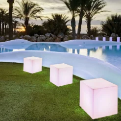 Newgarden Cuby LED lamp op zonne-energie, 40 x 40 cm