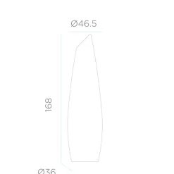 Newgarden Fredo LED vloerlamp, oplaadbare batterij, hoogte 170 cm