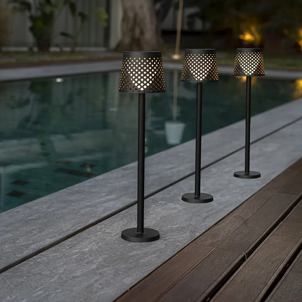 Newgarden Greta LED lamp op zonne-energie, zwart