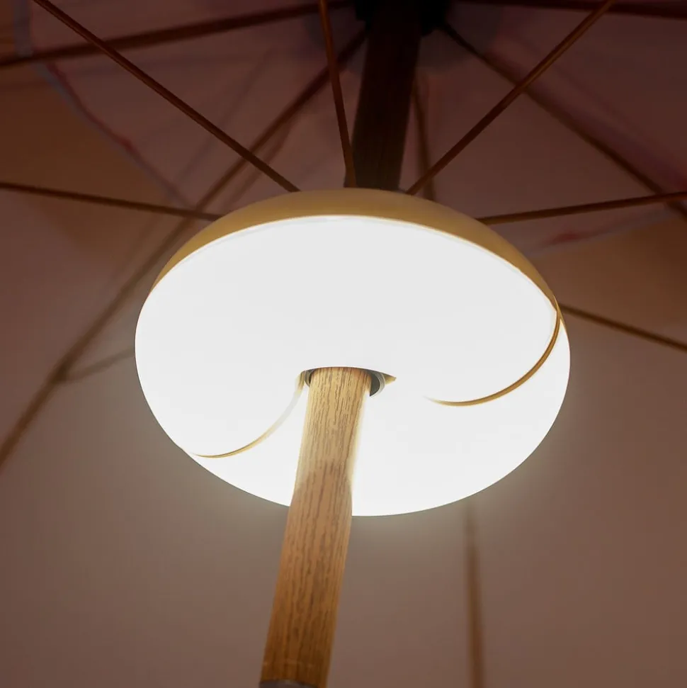 Newgarden LED oplaadbaar licht Lima, IP54, RGBW, zonneschermen