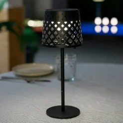 Newgarden LED tafellamp Gretita, zwart, metaal