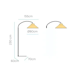 Newgarden LED vloerlamp Innes, 230cm