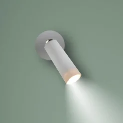 Newgarden LED wandlamp Roll 4, wit, draaibaar