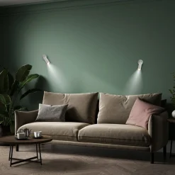 Newgarden LED wandlamp Roll 4, wit, draaibaar