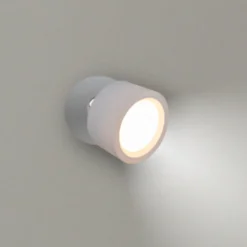 Newgarden LED wandlamp Roll 8, wit, draaibaar