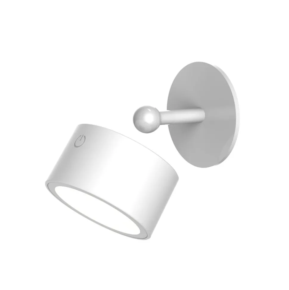 Newgarden LED wandlamp Roll 8, wit, draaibaar