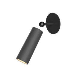 Newgarden LED wandlamp Roll 4, zwart, draaibaar