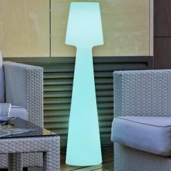 Newgarden Lola LED vloerlamp, oplaadbare batterij, hoogte 110 cm