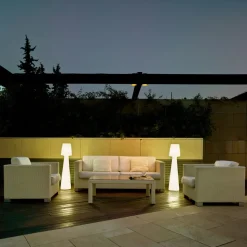 Newgarden Lola LED vloerlamp, oplaadbare batterij, hoogte 110 cm