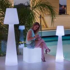 Newgarden Lola LED vloerlamp, oplaadbare batterij, hoogte 110 cm