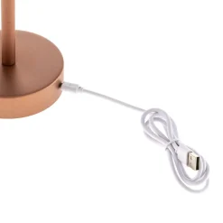 Newgarden Lola Slim LED tafellamp accu, roségoud