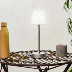 Newgarden Lola Slim LED tafellamp accu, grijs