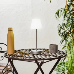 Newgarden Lola Slim LED tafellamp accu, grijs