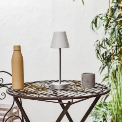 Newgarden Lola Slim LED tafellamp accu, grijs