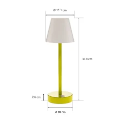 Newgarden Lola Slim LED tafellamp accu, lime