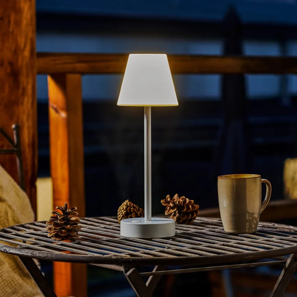 Newgarden Lola Slim LED tafellamp accu, wit