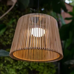 Newgarden Okinawa LED buiten hanglamp bamboe