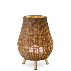 Newgarden Saona LED tafellamp van rotan