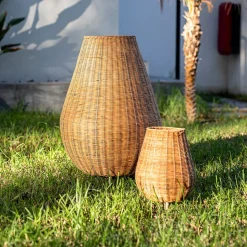 Newgarden Saona LED tafellamp van rotan