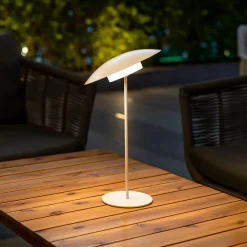 Newgarden Sardinia LED oplaadbare lamp IP44 wit 40 cm