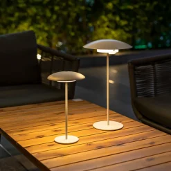 Newgarden Sardinia LED oplaadbare lamp IP44 wit 40 cm