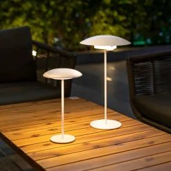 Newgarden Sardinia LED oplaadbare lamp IP44 wit 30 cm