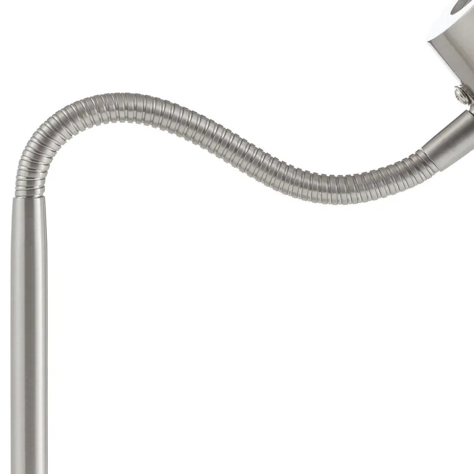 Nikkel gekleurde led tafellamp Narcos