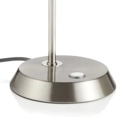 Nikkel gekleurde led tafellamp Narcos