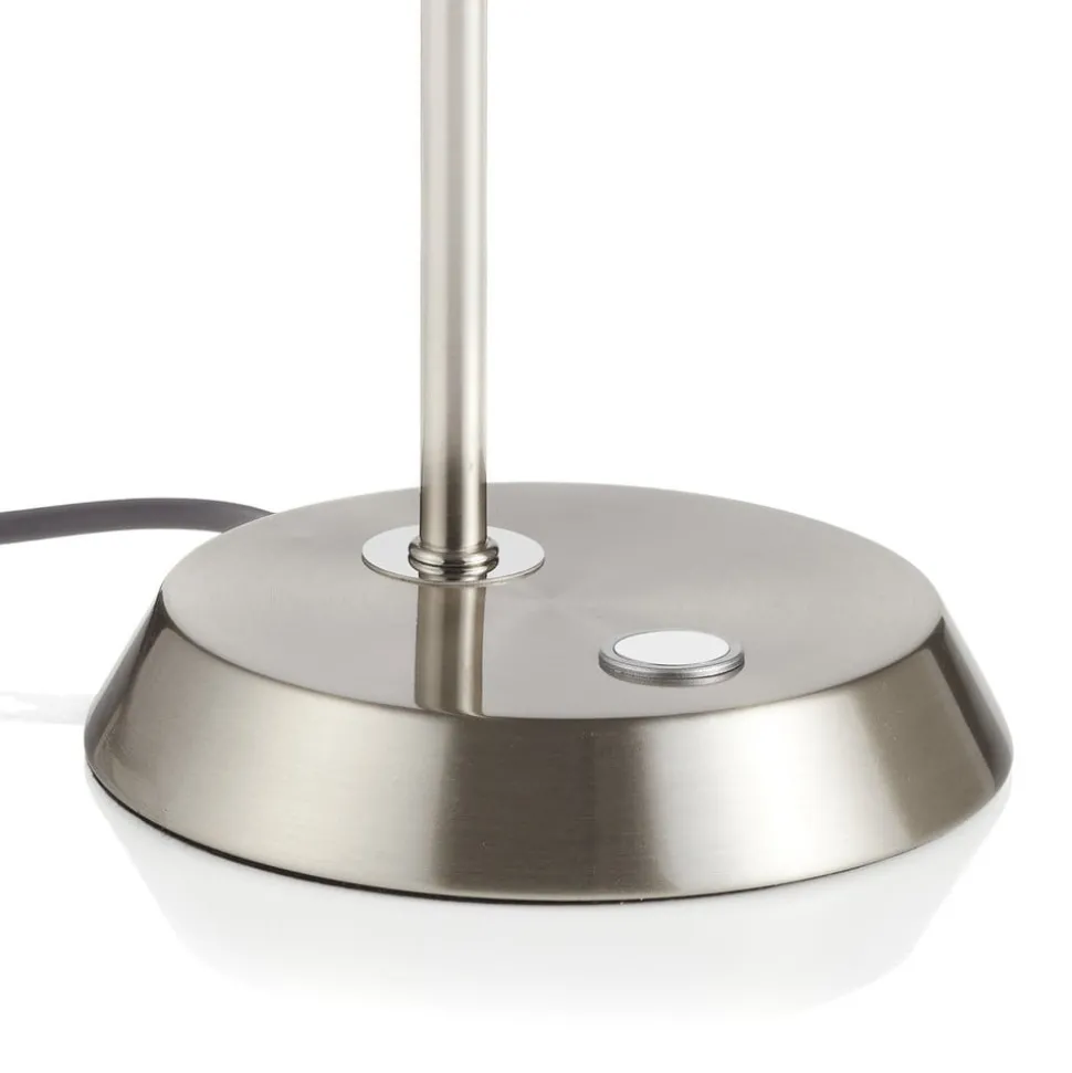 Nikkel gekleurde led tafellamp Narcos