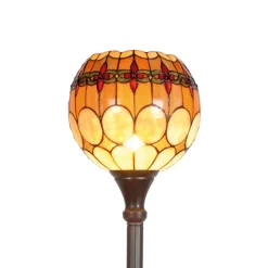Niley - staande lamp in Tiffany-stijl