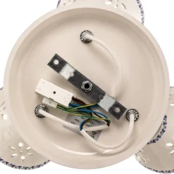 NONNA plafondlamp in wit keramiek, 3-lamps