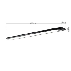 Norman LED meubelverlichting, zwart, oplaadbare batterij, sensor, USB
