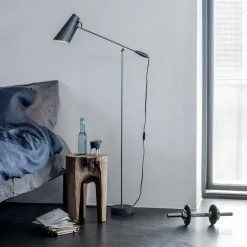 Northern Birdy - grijze retro vloerlamp