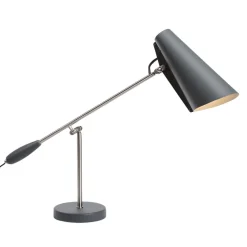 Northern Birdy - retro tafellamp, grijs