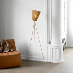 Northern Oslo Wood vloerlamp caramel/beige