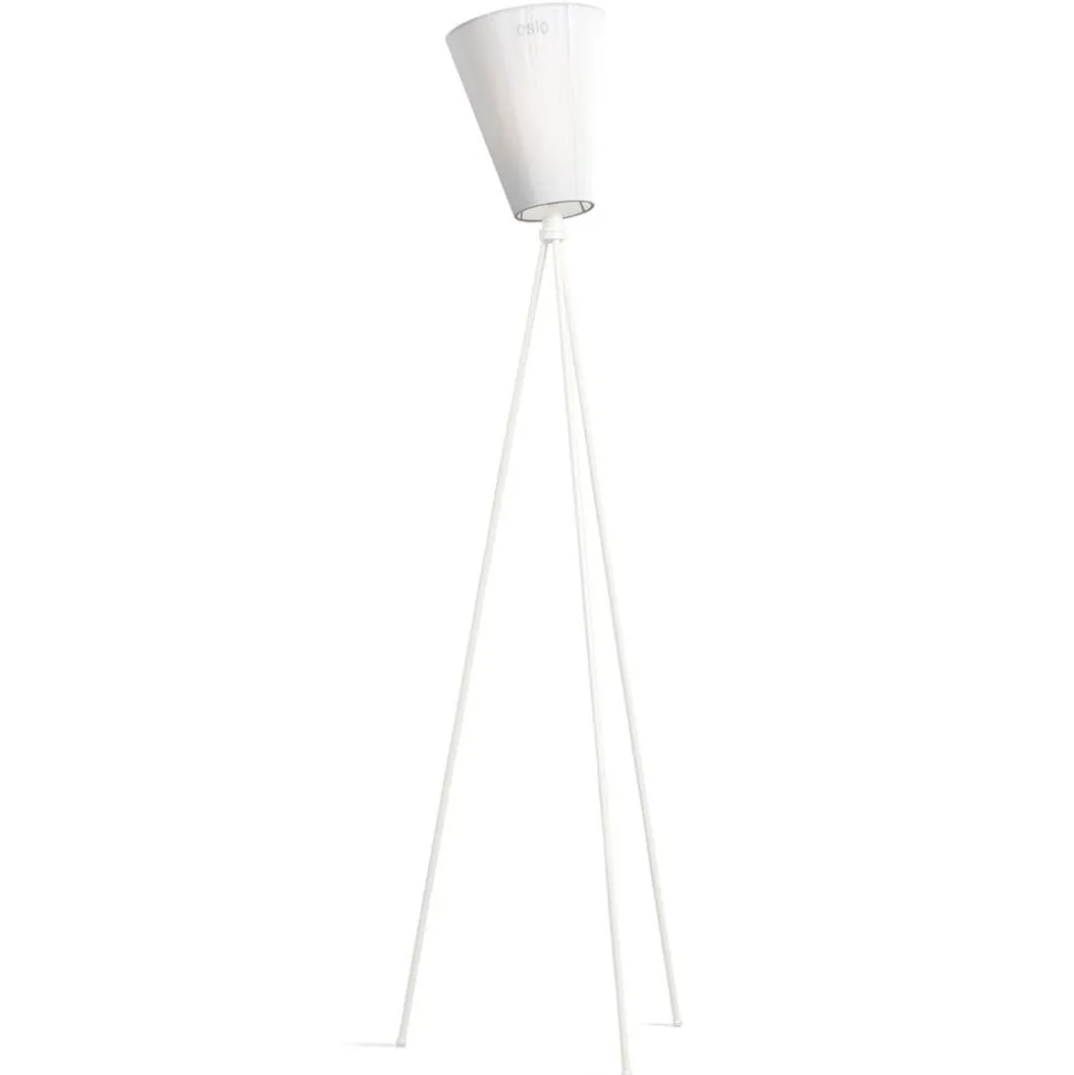 Northern Oslo Wood vloerlamp wit/wit