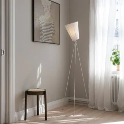 Northern Oslo Wood vloerlamp wit/wit