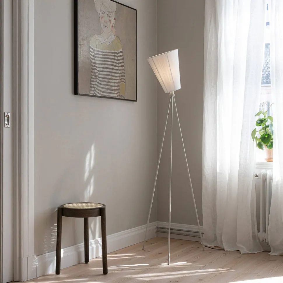 Northern Oslo Wood vloerlamp wit/wit