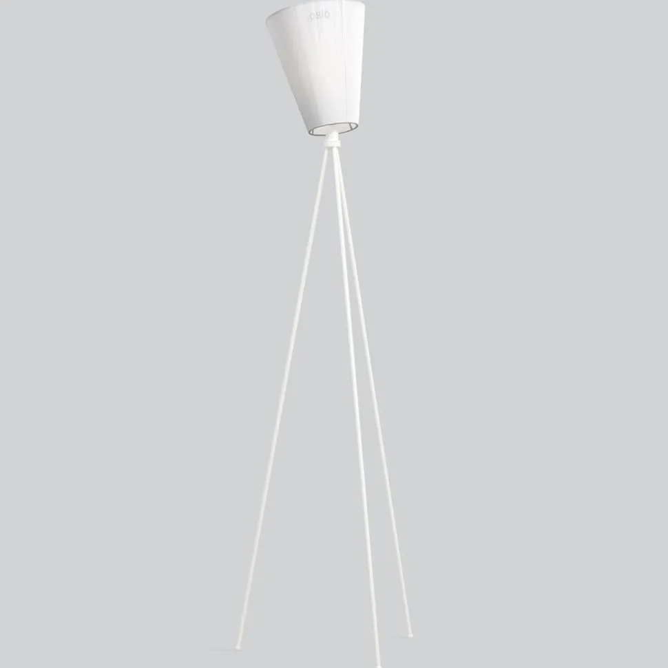 Northern Oslo Wood vloerlamp wit/wit