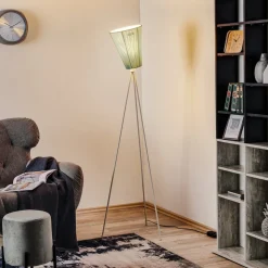 Northern Oslo Wood vloerlamp wit/lichtblauw