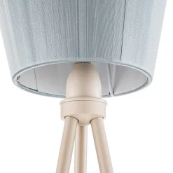 Northern Oslo Wood vloerlamp wit/lichtblauw