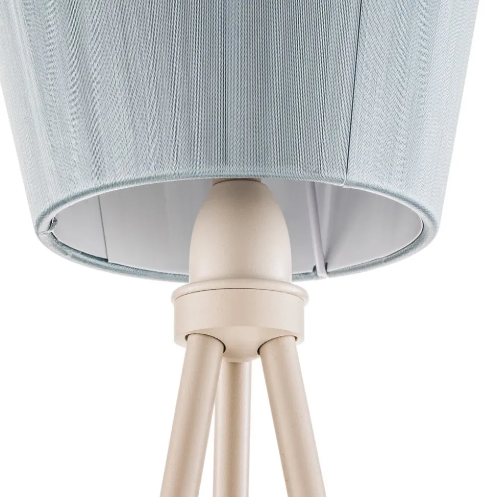 Northern Oslo Wood vloerlamp wit/lichtblauw