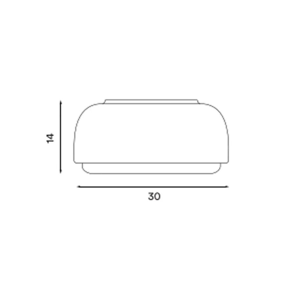 Northern Over Me plafondlamp zwart 30 cm