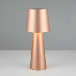 Nubische tafellamp, bruin, hoogte 40 cm, metaal, E27