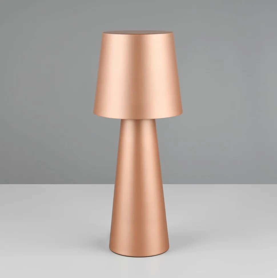 Nubische tafellamp, bruin, hoogte 40 cm, metaal, E27