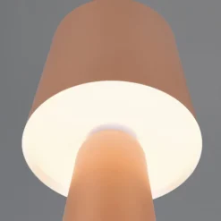 Nubische tafellamp, bruin, hoogte 40 cm, metaal, E27