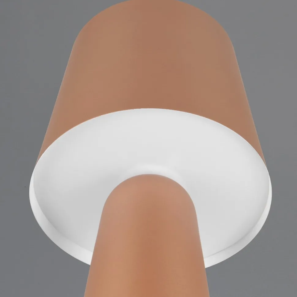 Nubische tafellamp, bruin, hoogte 40 cm, metaal, E27