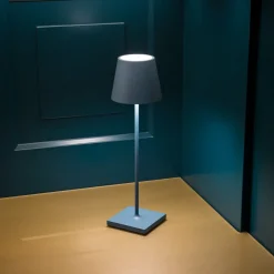 Nuindie LED oplaadbare tafellamp, USB-C, blauw, IP54, dimbaar