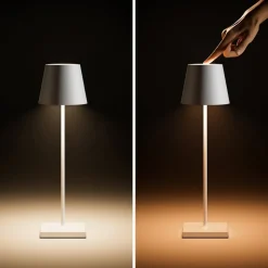 Nuindie LED oplaadbare tafellamp, USB-C, blauw, IP54, dimbaar