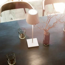 Nuindie LED oplaadbare tafellamp, USB-C, wit, IP54, dimbaar